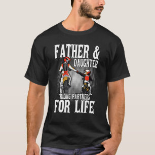 Father & Daughter Riding Partners Moto Dirt Bike T-Shirt
