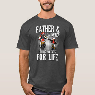 Father Daughter Riding Partners Moto Dirt Bike  T-Shirt
