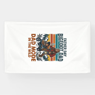 Father Day Bigfoot Dad Shirt Camping Legend Father Banner