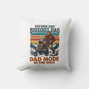 Father Day Bigfoot Dad Shirt Camping Legend Father Cushion