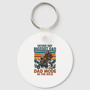 Father Day Bigfoot Dad Shirt Camping Legend Father Key Ring
