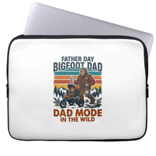 Father Day Bigfoot Dad Shirt Camping Legend Father Laptop Sleeve