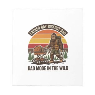 Father Day Bigfoot Dad Shirt Camping Legend Father Notepad