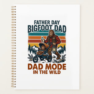 Father Day Bigfoot Dad Shirt Camping Legend Father Planner