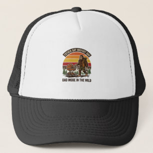 Father Day Bigfoot Dad Shirt Camping Legend Father Trucker Hat