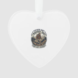 Father Day Bigfoot Dad Shirt Dad Mode In The Wild Ornament