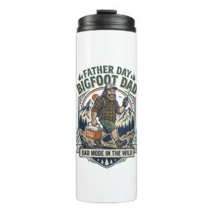 Father Day Bigfoot Dad Shirt Mythical Family Man R Thermal Tumbler