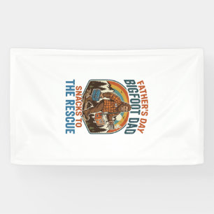 Father Day Bigfoot Dad Shirt Raising Kids Like A L Banner