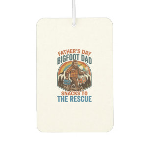 Father Day Bigfoot Dad Shirt Raising Kids Like A L Car Air Freshener