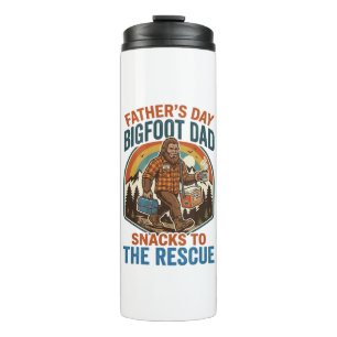 Father Day Bigfoot Dad Shirt Raising Kids Like A L Thermal Tumbler