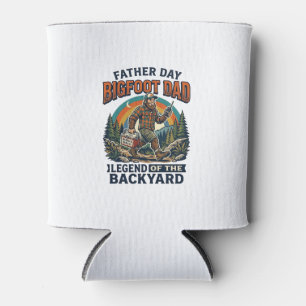 Father Day Bigfoot Dad Shirt Snacks Hero Funny Gif Can Cooler