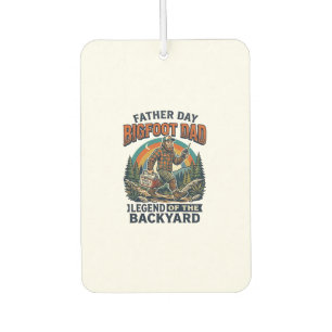 Father Day Bigfoot Dad Shirt Snacks Hero Funny Gif Car Air Freshener