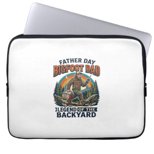 Father Day Bigfoot Dad Shirt Snacks Hero Funny Gif Laptop Sleeve