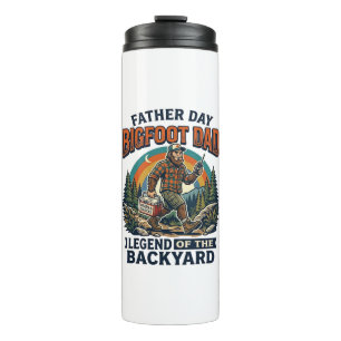 Father Day Bigfoot Dad Shirt Snacks Hero Funny Gif Thermal Tumbler