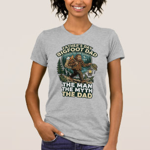 Father Day Bigfoot Dad Shirt Strong Quiet Reliable