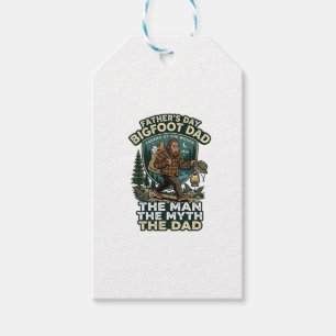 Father Day Bigfoot Dad Shirt Strong Quiet Reliable Gift Tags