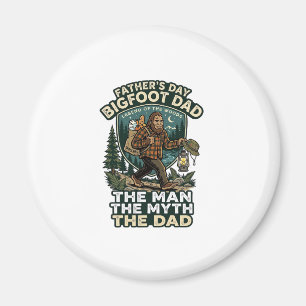 Father Day Bigfoot Dad Shirt Strong Quiet Reliable Magnet