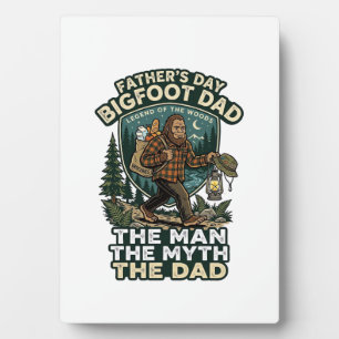 Father Day Bigfoot Dad Shirt Strong Quiet Reliable Plaque