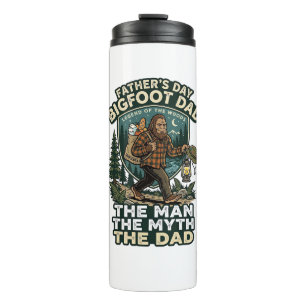 Father Day Bigfoot Dad Shirt Strong Quiet Reliable Thermal Tumbler