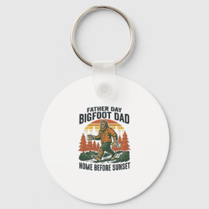 Father Day Bigfoot Dad Shirt The Man The Myth The Key Ring