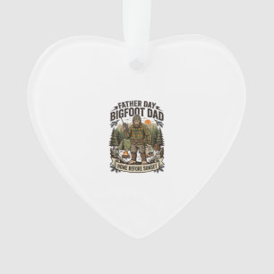 Father Day Bigfoot Dad Shirt Woodland Papa Retro G Ornament