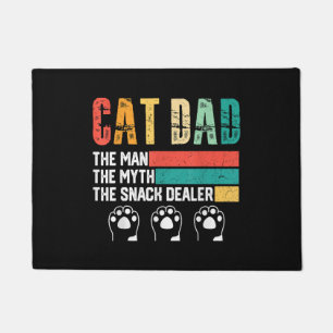 Father Day Cat Dad Doormat