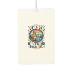 Father Day Fishing Dad Shirt Just A Dad With Fishi Car Air Freshener