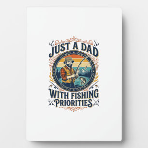 Father Day Fishing Dad Shirt Just A Dad With Fishi Plaque