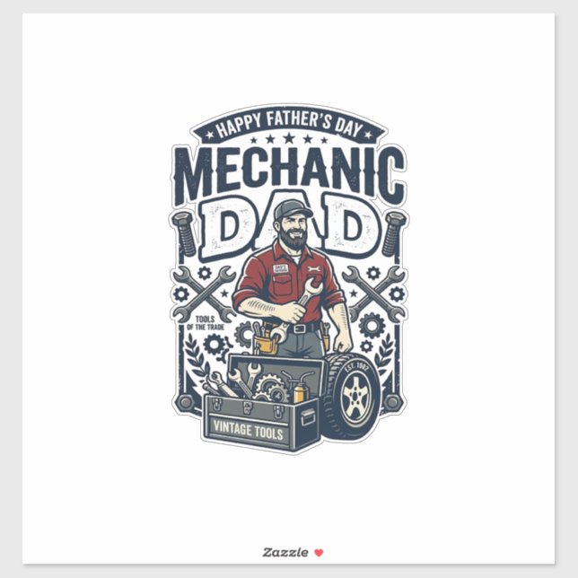 Father Day Mechanic Dad Shirt Funny Working Dad Gi (Sheet)
