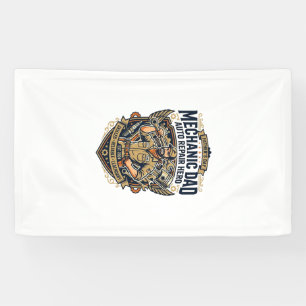 Father Day Mechanic Dad Shirt Funny Working Dad Gi Banner