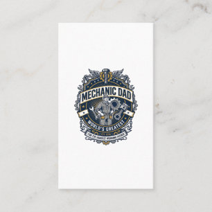 Father Day Mechanic Dad Shirt Funny Working Dad Gi Business Card