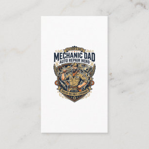 Father Day Mechanic Dad Shirt Funny Working Dad Gi Business Card