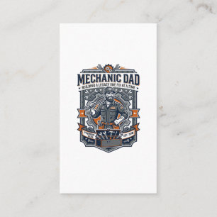 Father Day Mechanic Dad Shirt Funny Working Dad Gi Business Card