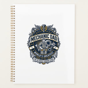 Father Day Mechanic Dad Shirt Funny Working Dad Gi Planner
