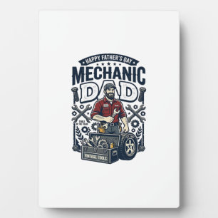 Father Day Mechanic Dad Shirt Funny Working Dad Gi Plaque