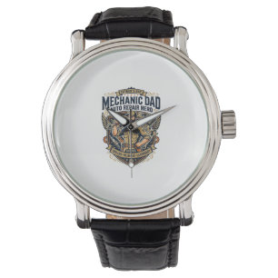 Father Day Mechanic Dad Shirt Funny Working Dad Gi Watch