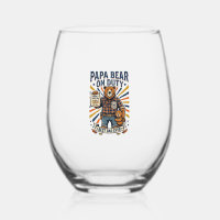Father Day Papa Bear On Duty Shirt Funny Animal Da