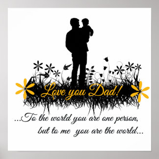 Father Day quote Poster