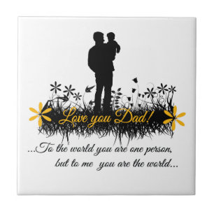 Father Day quote Tile