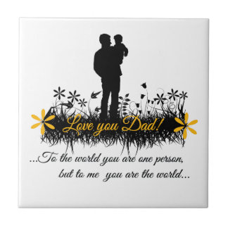 Father Day quote Tile