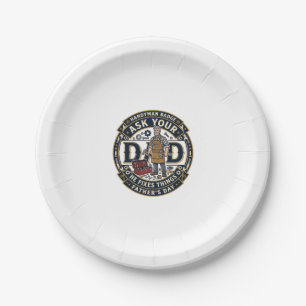 Father Day Repair Dad Shirt Ask Your Dad He Fixes Paper Plate