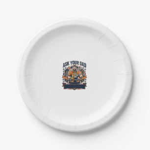 Father Day Repair Dad Shirt Ask Your Dad He Fixes Paper Plate