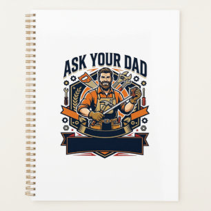 Father Day Repair Dad Shirt Ask Your Dad He Fixes Planner