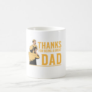 Father day, Thanks for being a great dad Coffee Mug