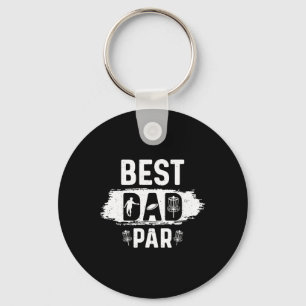 Father Disc Golf Frisbee Golfer Disc Golfing Best Key Ring