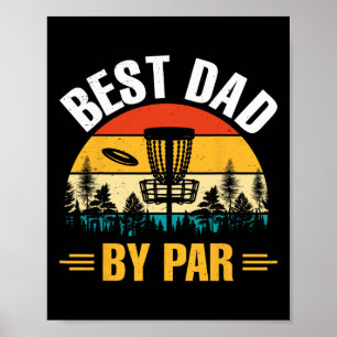Father Disc Golf Frisbee Golfer Disc Golfing Best Poster