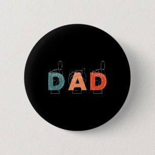Father Father's Day Deaf-mute Sign-language 6 Cm Round Badge
