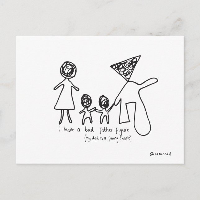 father figure postcard (Front)