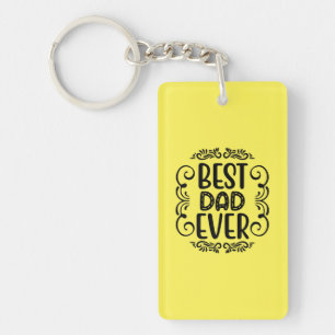 Father Gift Best Dad Ever Key Ring