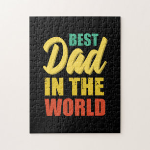 Father Gift   Best Dad In The World Jigsaw Puzzle